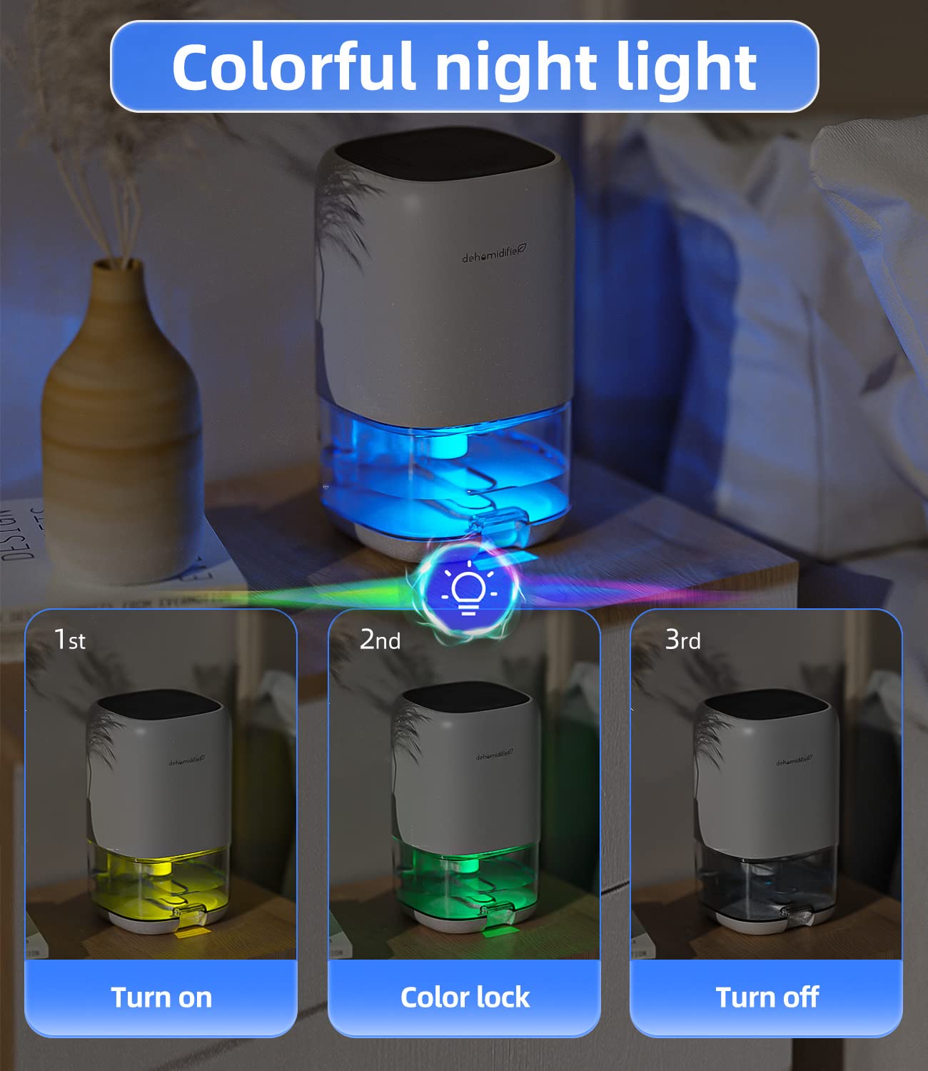 Dehumidifier, 35 OZ Small Dehumidifiers for Room for Home, Quiet with Auto Shut Off, Dehumidifiers for Bedroom (280 Sq. Ft), Bathroom, RV, Closet