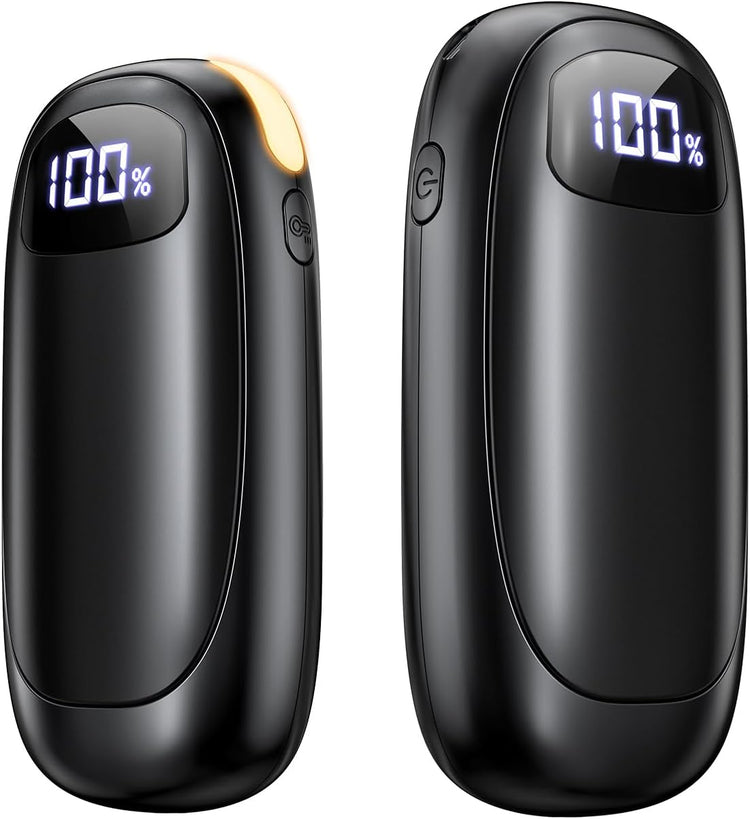 Hand Warmers Rechargeable 2 Pack - Electric Dual-Sided Heating Hand Warmers Max 131β, 20Hrs Battery Operated Pocket Heater for Raynauds, Golf, Camping, Hunting Essentials, Gifts for Men Women