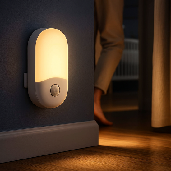 Motion Activated Night Light 2 Pack  – Soft, Energy-Efficient, Auto On/Off